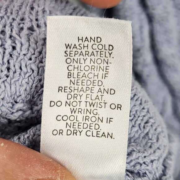 J Jill Sweater Womens Medium Purple Cable Knit Long Sleeve Boat Neck Pullover - Picture 8 of 10